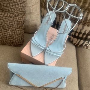 Size 9 Cape Robbin Heels and Matching Clutch